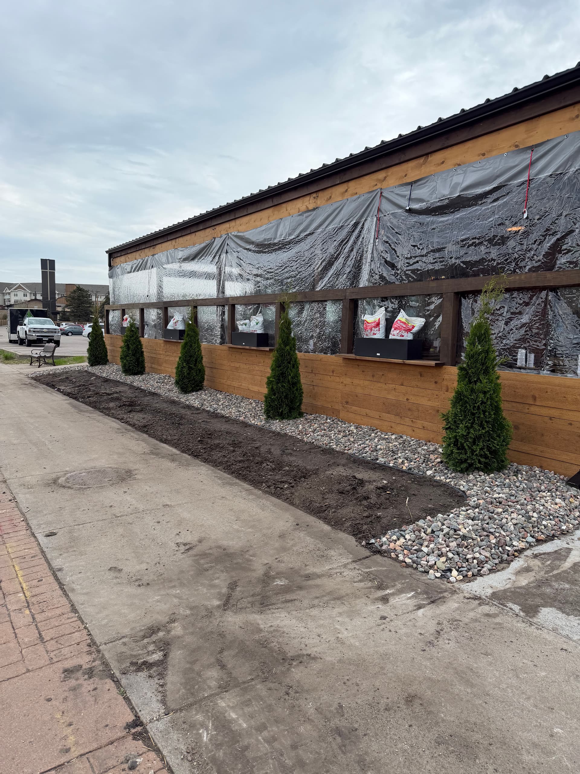 Full Landscape Buildout for a Restaurant Outdoor Seating Area image