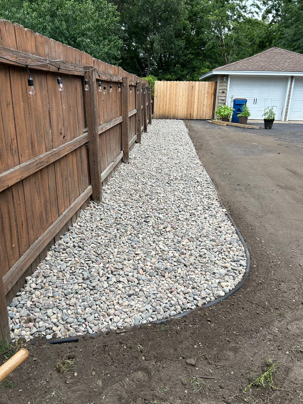 Elegant River Rock Landscape Transformation