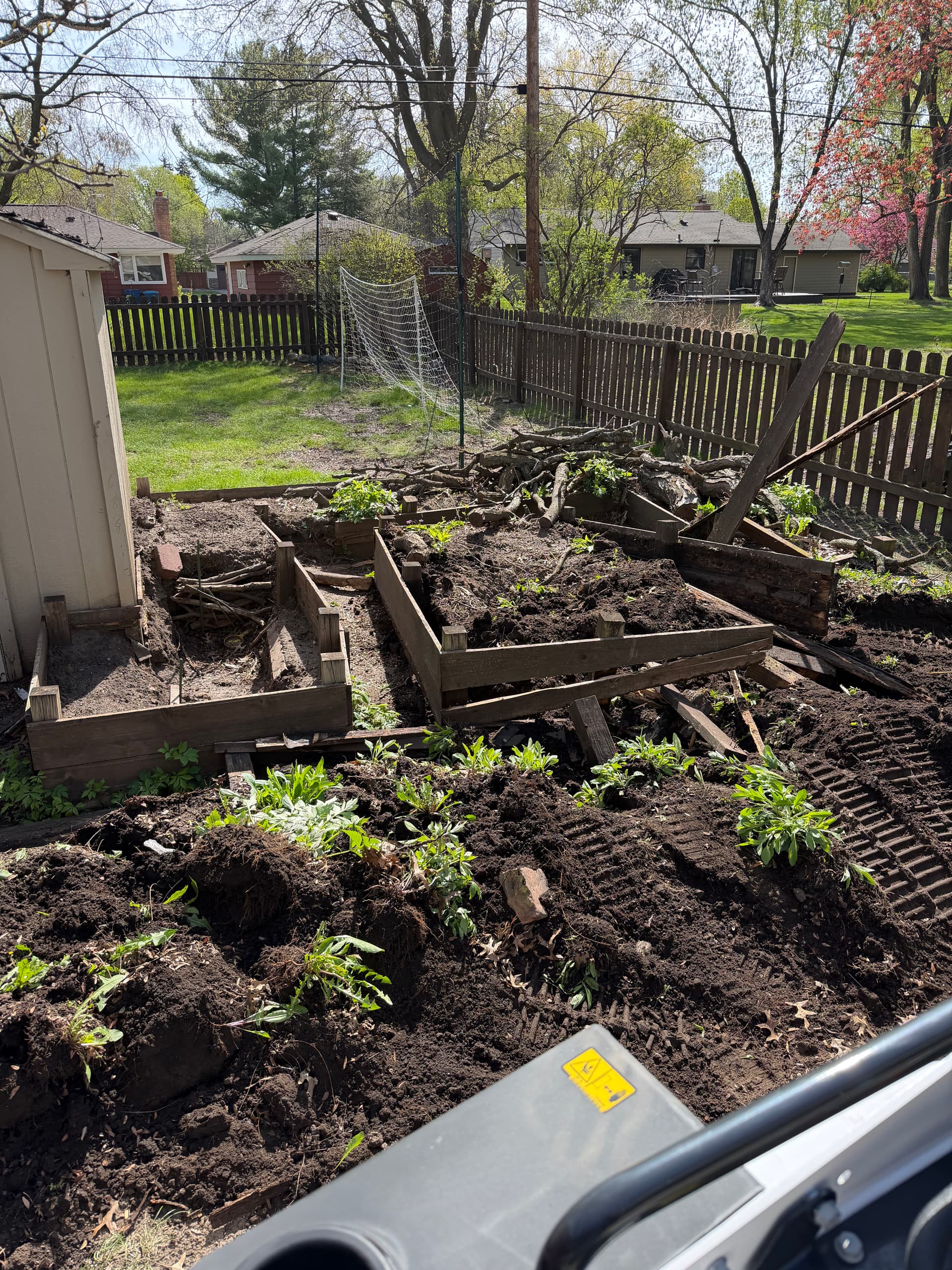 Gallery photos for Raised Bed Removal and Backyard Regrading Done Right: Image #1